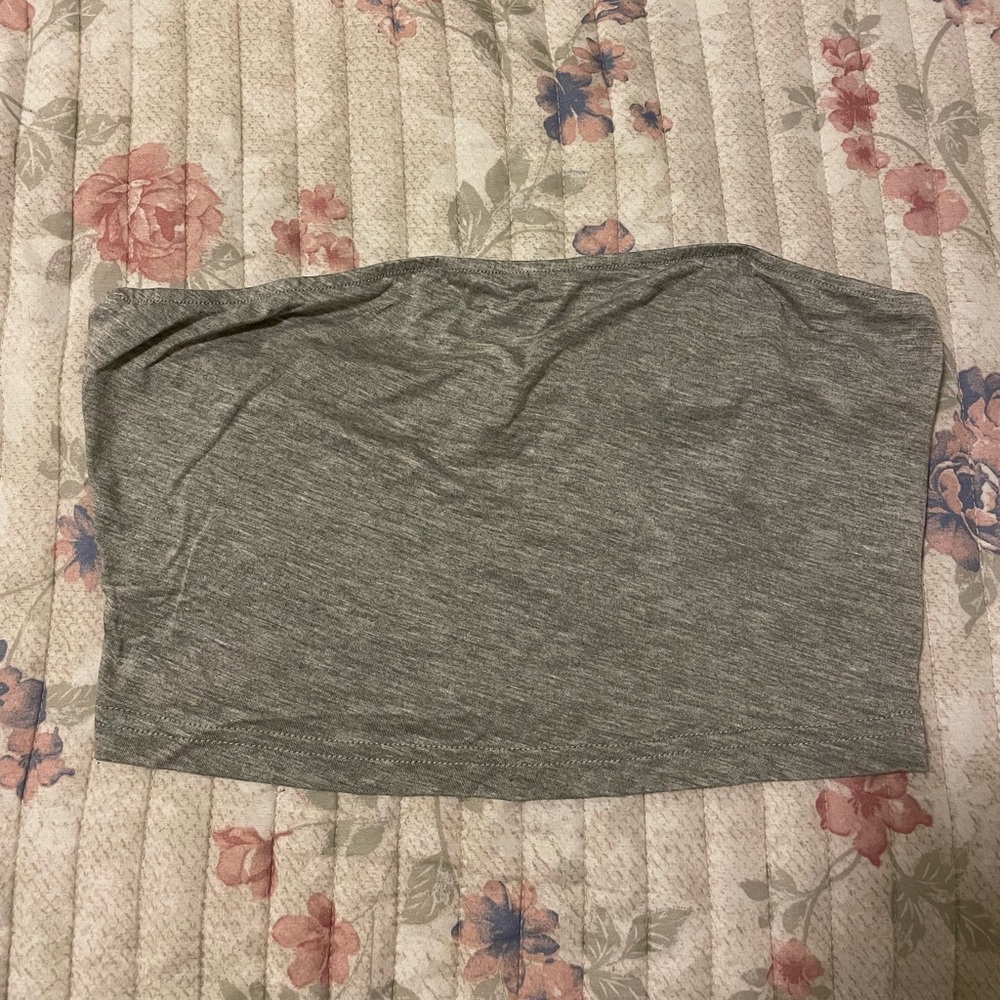 grey tube top
